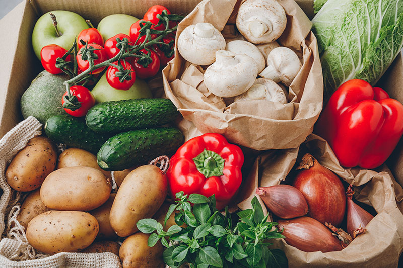 food bank produce box