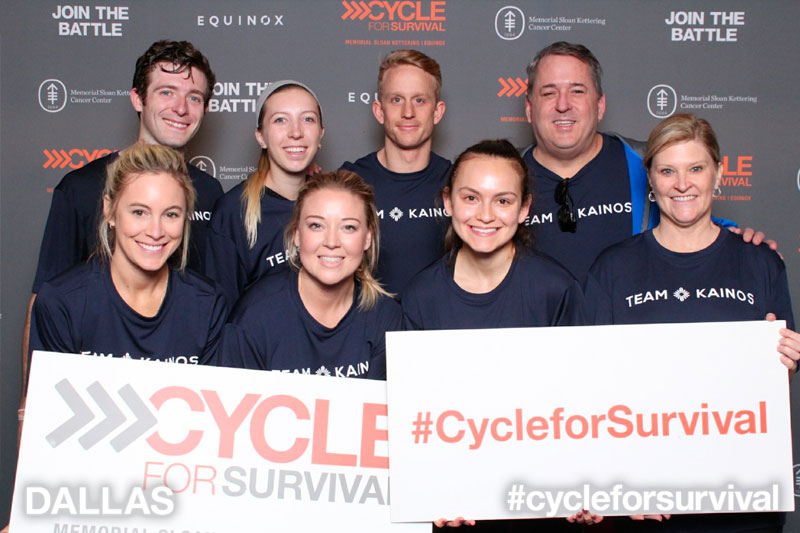 Team group photo at Cycle for Survival