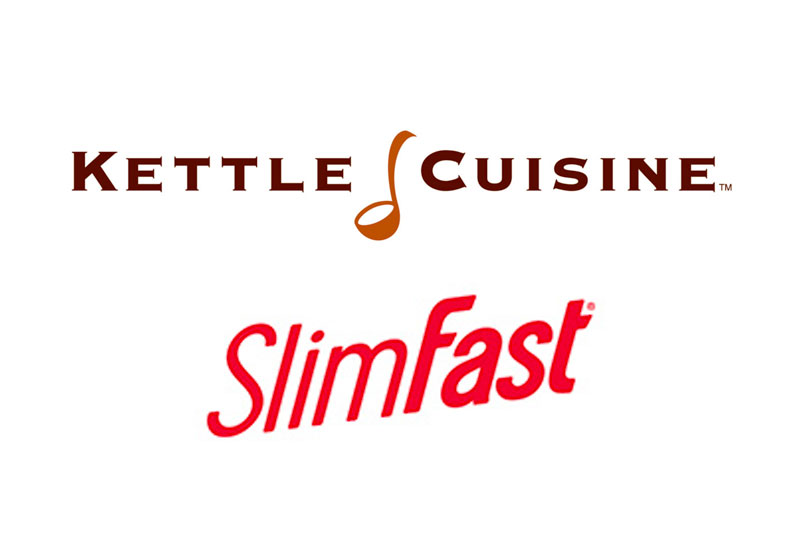 Kettle Cuisine and SlimFast logos stacked