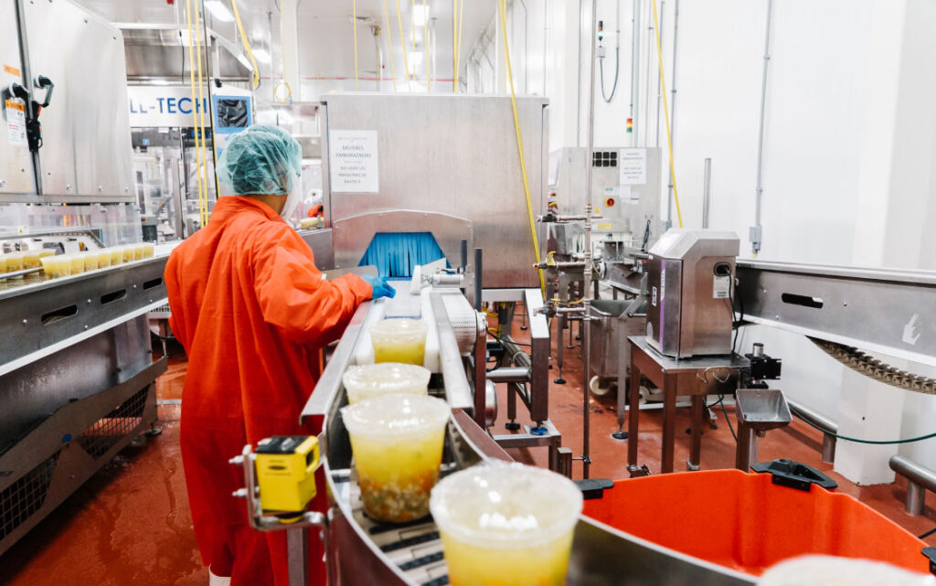 Employee working on manufacturing floor